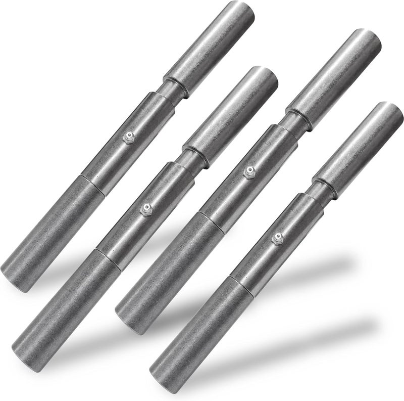 GINXFIT 10-Inch Weld On Trailer Ramp Hinge - 4 Pack Heavy Duty Greasable Hinges for Equipment Ramps, Truck Dump Bodies & Doors, 2000lb Load Capacity - Image 1